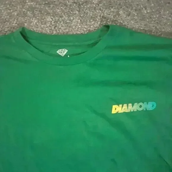 NWT Diamond Supply Co. Speed Logo Green Long Sleeve Shirt - Picture 3 of 4